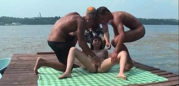  group sex on the dock in front of everybody